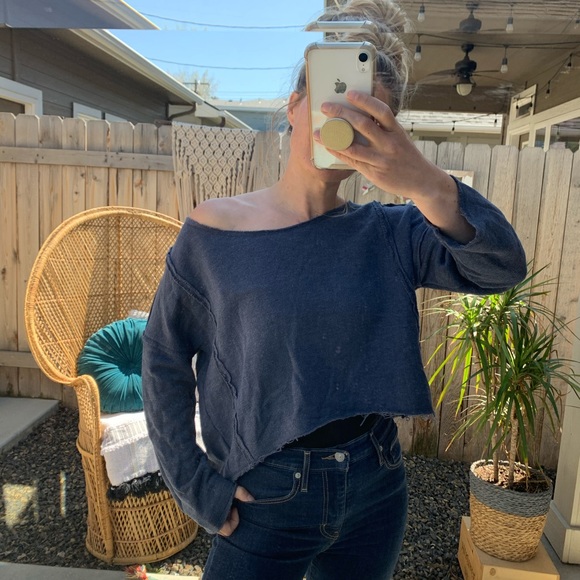 🌿BLUE Free People Sweater🌿 - Picture 3 of 7